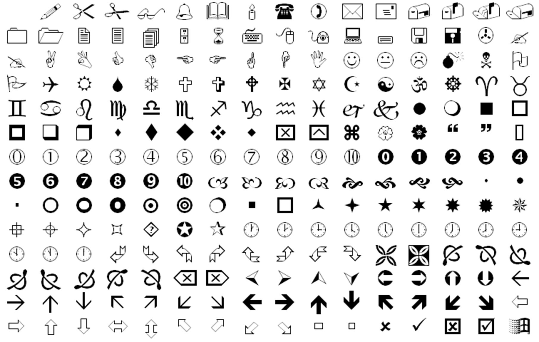 Wingdings